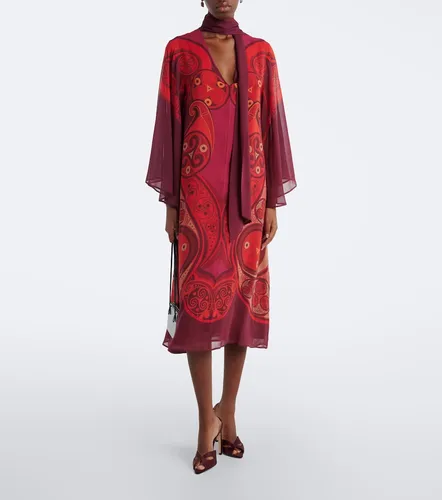 Vestido midi Alchemy de seda estampado - La DoubleJ - Modalova