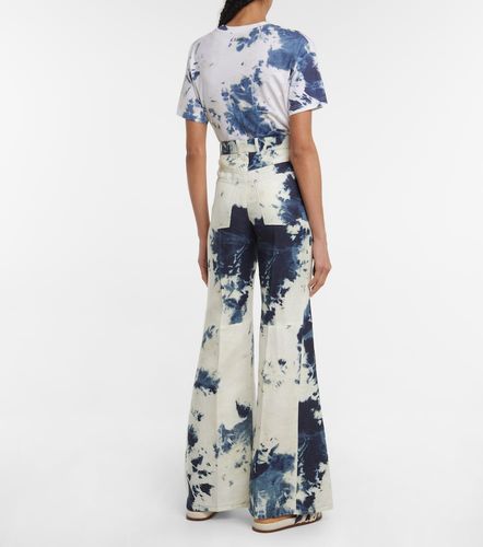 Chloe Tie-dye linen flared pants - Chloe - Modalova