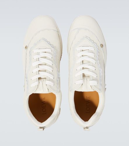 Deconstructed leather sneakers - Loewe - Modalova