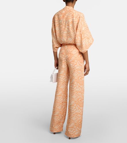 Mid-rise silk pants - Stella McCartney - Modalova