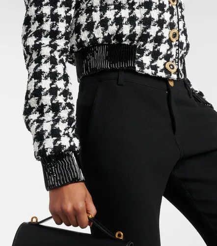 Chaqueta de tweed de pata de gallo - Balmain - Modalova