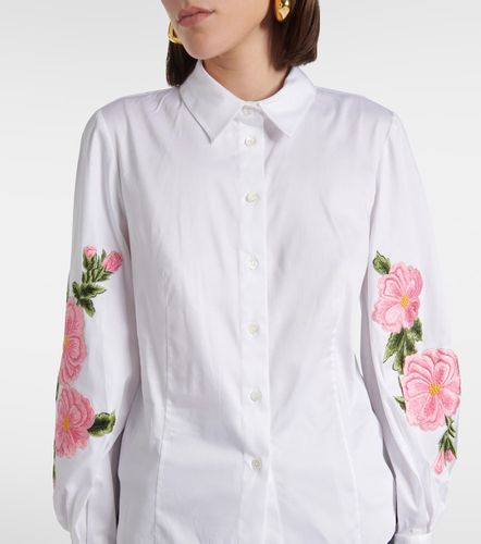 Camicia in misto cotone con stampa floreale - Carolina Herrera - Modalova