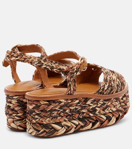 Sandalias con plataforma Arty de rafia - Clergerie - Modalova