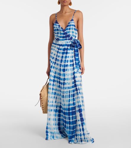 Vestido envolvente de seda tie-dye - Anna Kosturova - Modalova