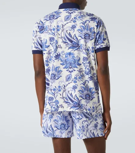 Polo in piqué di cotone con stampa - Etro - Modalova