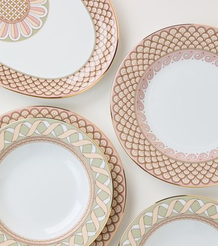 Set di 2 piatti piani Odysseus Dusty Pink - La DoubleJ - Modalova