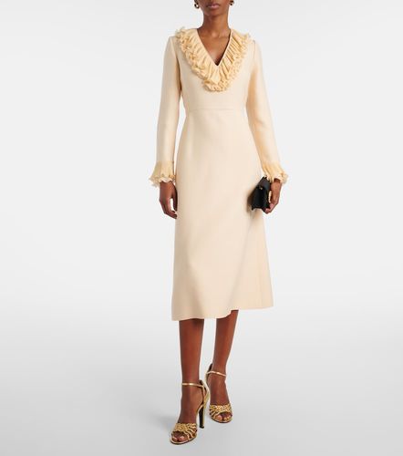 Crepe Couture ruffled midi dress - Valentino - Modalova