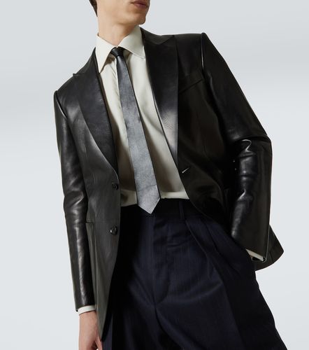 Single-breasted leather blazer - Tom Ford - Modalova