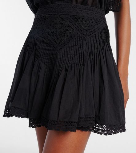 Minifalda Goldie de algodón con encaje - Marant Etoile - Modalova