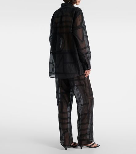 Camisa de gasa de algodón y seda bordada - Toteme - Modalova