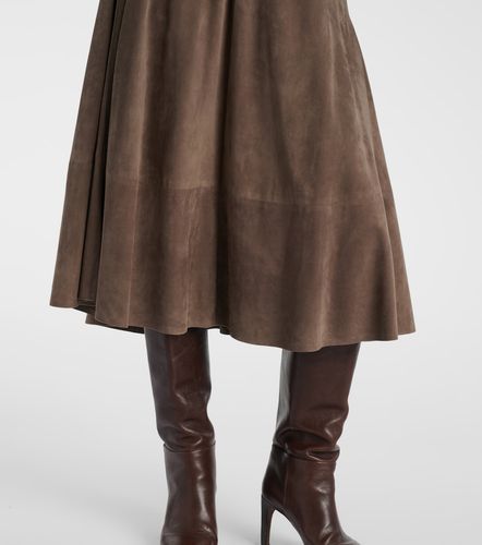 Brunello Cucinelli Suede midi skirt - Brunello Cucinelli - Modalova