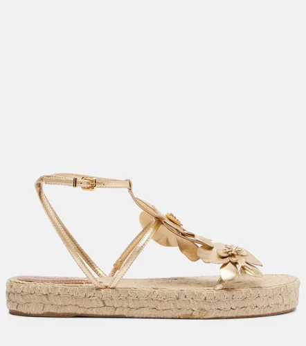 Espadrille-Sandalen aus Metallic-Leder - Zimmermann - Modalova