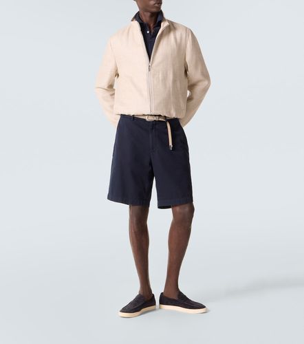 Polo de piqué de algodón bordado - Brunello Cucinelli - Modalova