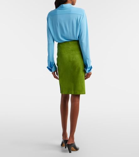 Stouls Gonna midi Gin in suede - Stouls - Modalova