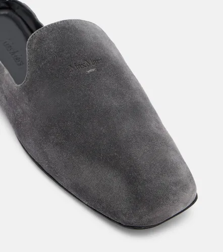 Max Mara Mules de ante con logo - Max Mara - Modalova