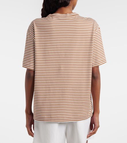 Camiseta oversized de jersey de algodón a rayas - Brunello Cucinelli - Modalova