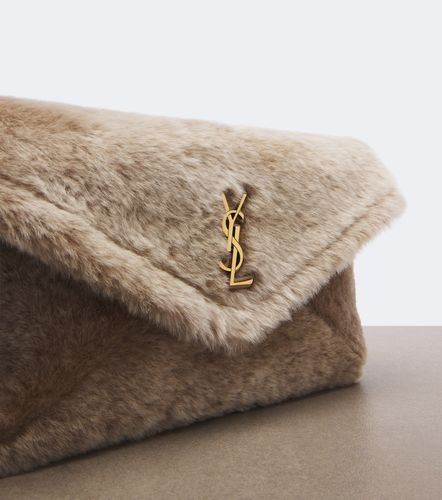 Cassandre Large shearling clutch - Saint Laurent - Modalova