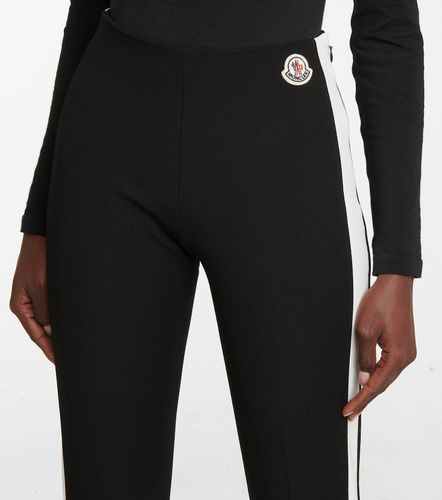 Mid-rise jersey stirrup leggings - Moncler - Modalova