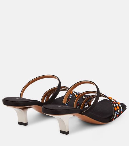 Mules Melrose de satén adornados - Marni - Modalova