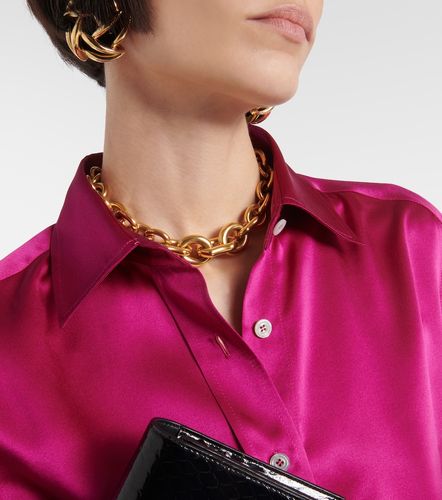 Tom Ford Camicia in satin di seta - Tom Ford - Modalova