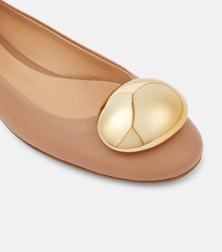 Sphera leather ballet flats - Gianvito Rossi - Modalova