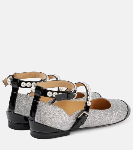 Embellished glitter Mary Jane flats - Mach & Mach - Modalova