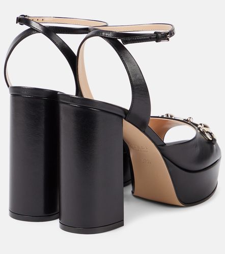 Lady Horsebit leather platform sandals - Gucci - Modalova