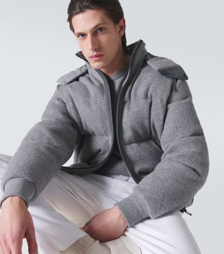 Ribbed-knit cashmere-blend down jacket - Zegna - Modalova