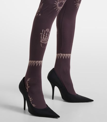 Marine Serre Printed jersey tights - Marine Serre - Modalova