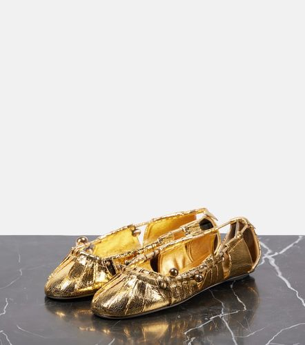 Luna cutout metallic leather ballet flats - Chloe - Modalova