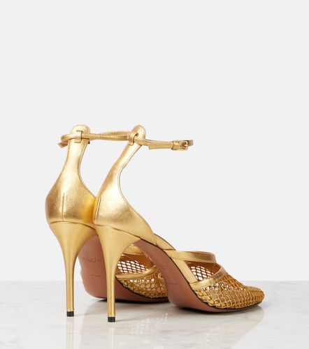 Alaïa Pumps Infradito Fishnet 90 in pelle - Alaia - Modalova