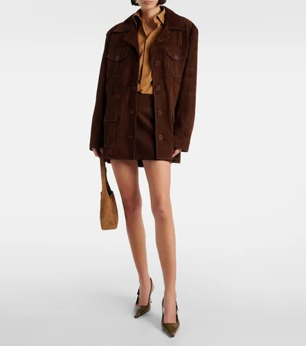 Nour Hammour Remi suede miniskirt - Nour Hammour - Modalova