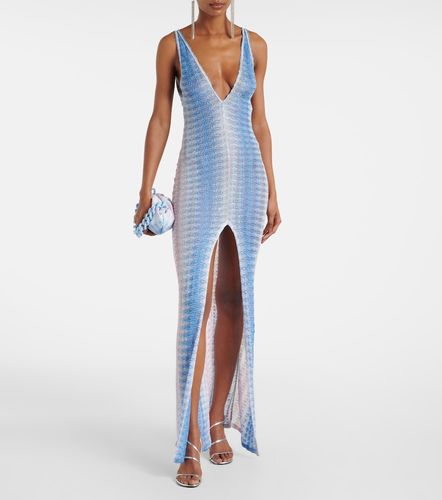Vestido largo de lamé en zigzag - Missoni - Modalova