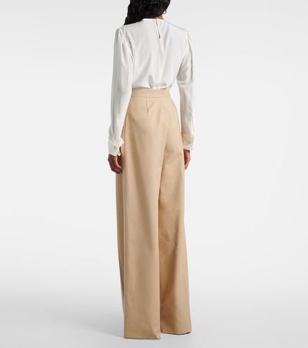 Cotton-blend wide-leg pants - Max Mara - Modalova