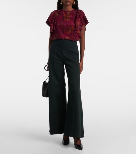 Pantaloni Bianca in cotone a vita alta - Ulla Johnson - Modalova