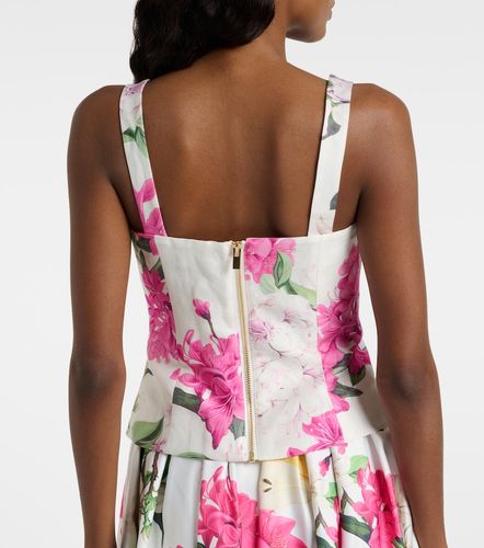 Isadora printed linem-blend top - Leo Lin - Modalova