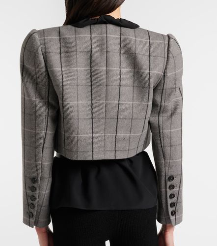 Chloe Checked cropped wool jacket - Chloe - Modalova
