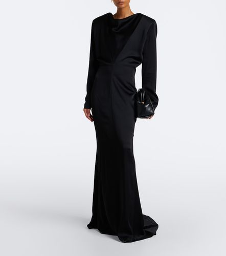 Vestido de fiesta de satén drapeado - Stella McCartney - Modalova
