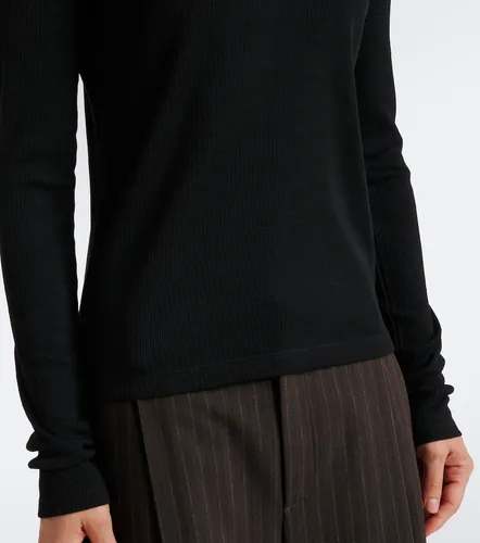 Vince Lace-trimmed ribbed-knit top - Vince - Modalova