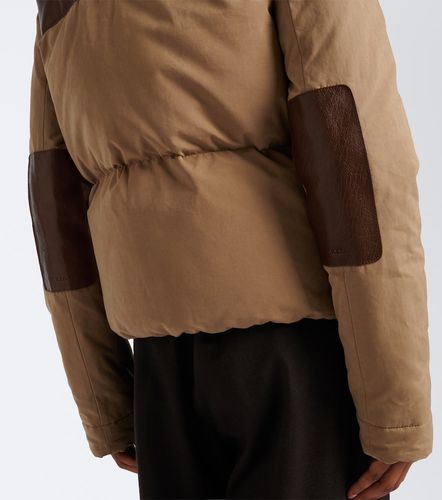 Tod's Wattierte Jacke mit Leder - Tod's - Modalova