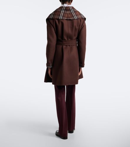 Abrigo de lana con Check - Burberry - Modalova