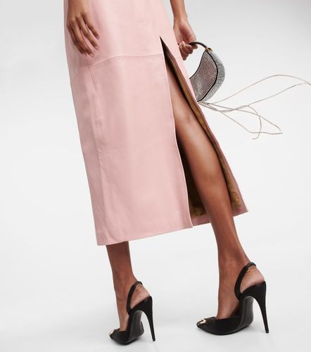 Leather bustier midi dress - Magda Butrym - Modalova