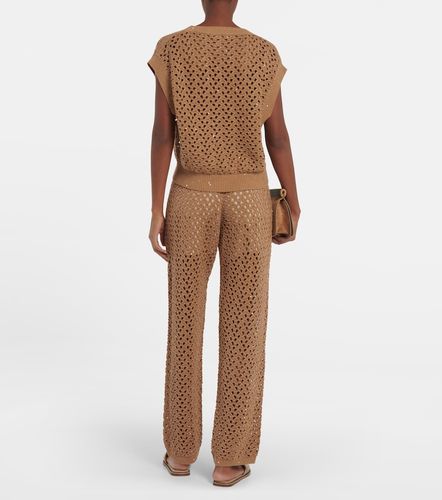 Top in cotone, lino e seta - Brunello Cucinelli - Modalova