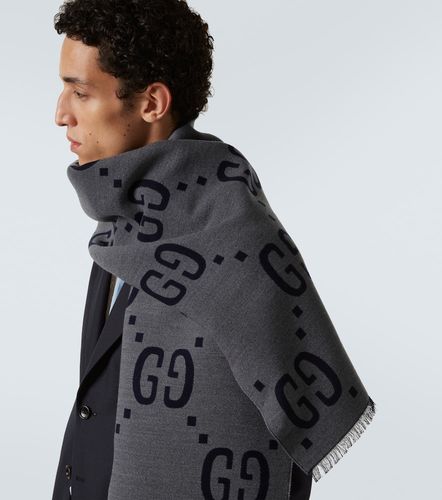 Gucci GG jacquard wool-silk scarf - Gucci - Modalova