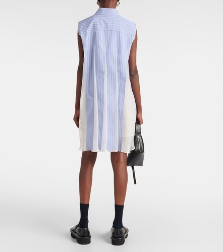 Abito chemisier in popeline di cotone a righe - Sacai - Modalova