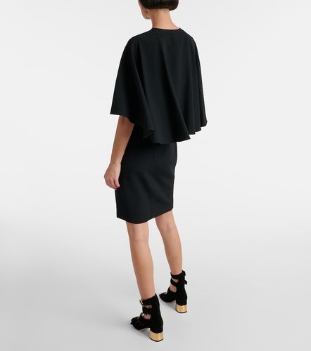 Chloé Vestido corto de crepé con capa - Chloe - Modalova