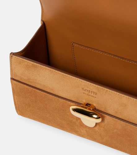 Symmetry Pochette suede tote bag - Savette - Modalova