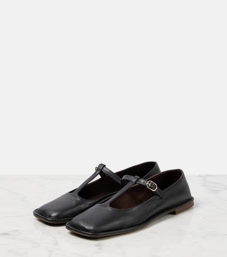 Square T-Strap leather flats - The Row - Modalova