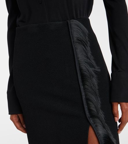 Jil Sander Falda midi con flecos - Jil Sander - Modalova
