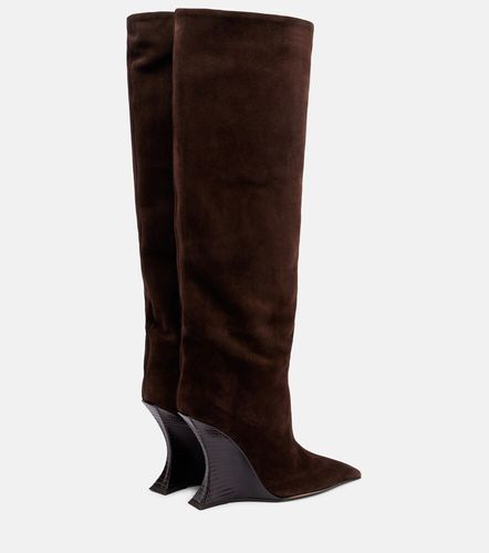 Botas altas Nina de ante con cuña - Paris Texas - Modalova